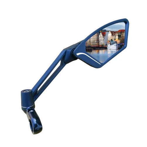 MEACHOW New Scratch Resistant Glass Lens,Handlebar Bike Mirror, Adjustable Safe Rearview Mirror, Bicycle Mirror,ME-003