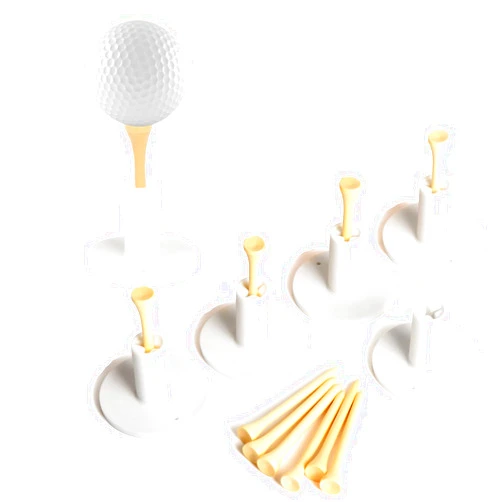Dgwerko Rubber Golf Holder Set for Driving Range, Golf Rubber Tees Practice for Golf Hitting Mats Outdoor Indoor, 1.5 Inch Holder Tees, Universal with Artificial Turf Golf Mats