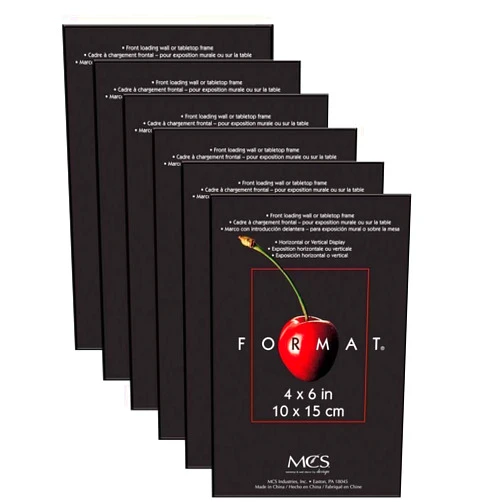 Tiger Specials MCS Industries 4 by 6-Inch Format Frames, 6-Pack