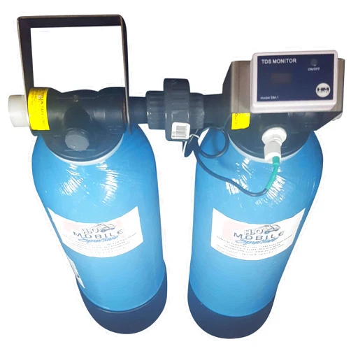 H2O Mobile Spotless 5200 Gr (520 gallons When Treating 10 Grain Water) Mixed Resin Spot Free Car-RV-Boat Water Conditioner Meter