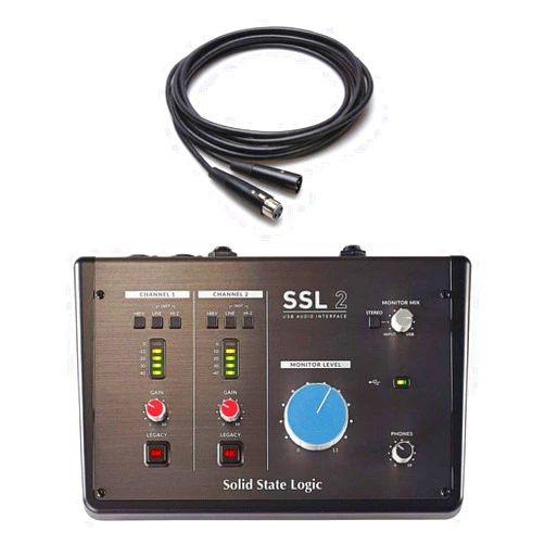 Alto Bundle Solid State Logic SSL2 USB Audio Interface with Mic Cable