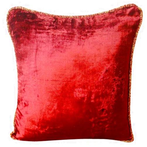 The HomeCentric Pillow Sham, Decorative Maroon Euro Shams Pack of 2, 26x26 inch (65x65 cm), Velvet Euro Pillow Covers, Solid Color, Contemporary Euro Pillowcases Easter - Maroon Shimmer