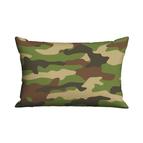 Mugod Home Decor Pillow Cases Green Brown Camouflage,Standard Throw Cushion Cover for Bed Couch Sofa Office Decor 20x30 Inches
