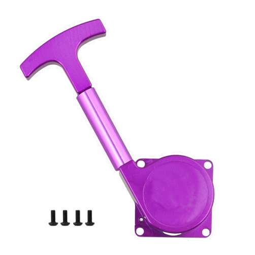 BQLZR Purple R020 18 RC Replacement for Nitro Engine Alloy Pull Starter Recoil Start for Model CAR Universal Upgrade Parts