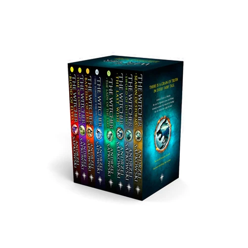 Andrzej Sapkowski The Witcher Boxed Set: The Last Wish, Sword of Destiny, Blood of Elves, Time of Contempt, Baptism of Fire, The Tower of The Swallow, The Lady of the Lake, Season of Storms