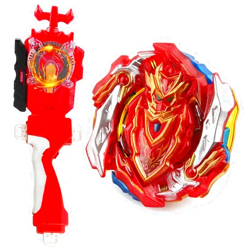 SUPERBLADE Blade Toy Set Battling Game Sparking Launcher Grip Bey Battling Top Burst Booster B-129 CHO-Z Achilles.00.Dm Left Right Launcher Evolution Play Blades Game Toy Set Gift for Boys 4-12+