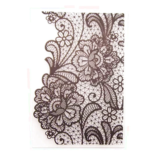WooYangFun Welcome to Joyful Home 1PC Big Flower Background Embossing Folder for Card Making Floral DIY Plastic Scrapbooking Photo Album Card Paper DIY Craft Decoration Template Mold