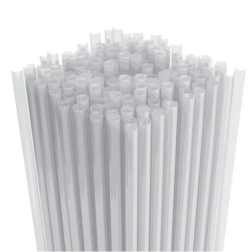 Rupert and Jeoffrey's Trading Co. Disposable Plastic Drinking Straws - Straight - 7.75