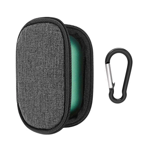 Geekria Earbuds Carrying Case Compatible with Skullcandy DIME EVO, Sesh ANC Active, Grind True Dime 3 Case Cover, Replacement Protective Travel Pouch Bag with Cable Storage (Dark Grey)