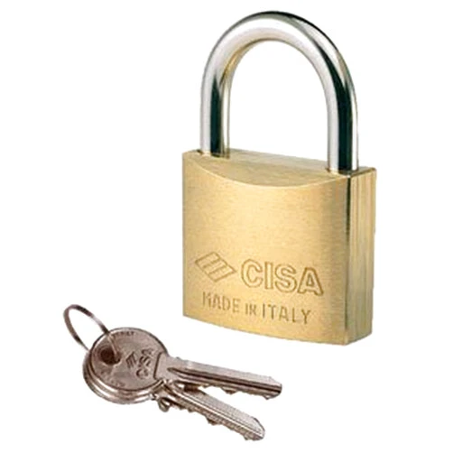Cisa Brass Padlock 22010 KA 40mm OS