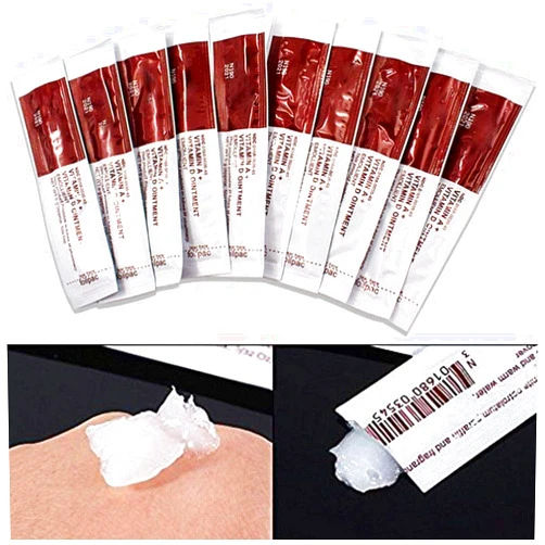HHQueen Repairing Ointment, 100PCS Permanent Makeup Anti Scar Tattoo Cream Aftercare Recovery Vitamin A&D Ointment Cream Gel