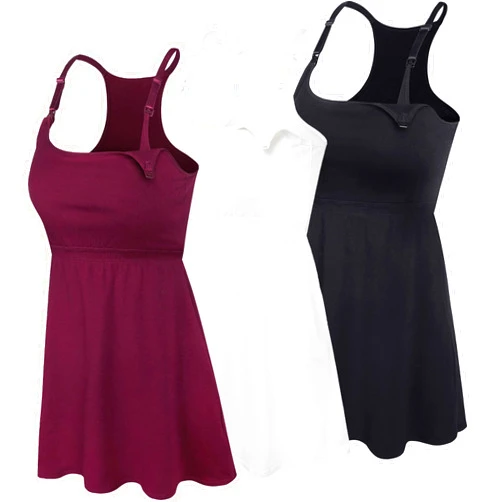 SUIEK Cotton Nursing Tank Tops Maternity Cami with Shelf Bra Breastfeeding Shirts Pregnancy Clothes