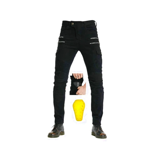 YXYECEIPENO Motorcycle Armor Pants Women's Motorcycle Riding Pants Stretch Denim Fabric is Wear-Resistant, Windproof, Breathable and Tear-Resistant Suitable for Riding, Horse Riding, Skiing