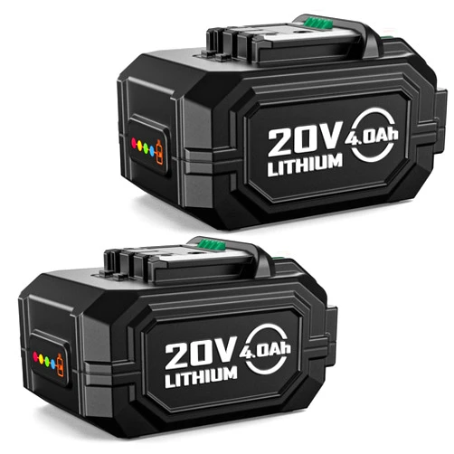 K I M O. KIMO 2 Pack 20V 4000mAh Battery for KIMO 20V Drill Driver, Leaf Blower, Angle Grinder, Reciprocating Saw, Oscillating Tool, Brad Nailer - Safety Protection Tech, Share Battery for KIMO 20V Tools