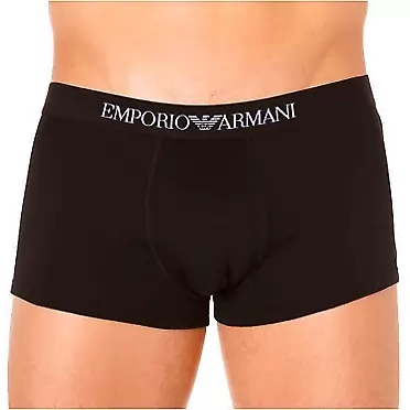 Emporio Armani Men's 3-Pack Cotton Trunks Medium Grey/Navy/Black
