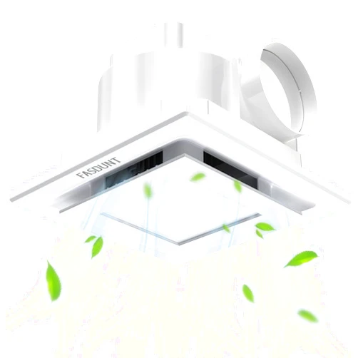 FASDUNT Bathroom Exhaust Fan with Light, 12W Bathroom Fan with LED Light Combo, 120 CFM 1.0 Sones Quiet Bathroom Vent Fan with Light Combo 5000K for Home Bath Office Hotel