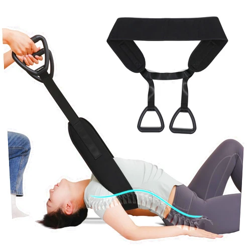 Fanwer Spinal Decompression Devices Lumbar Traction Low Back Stretcher Spine Decompression Belt for Back Pain Relief, Back Stretching Belt for Herniated Discs, Spondylosis and More