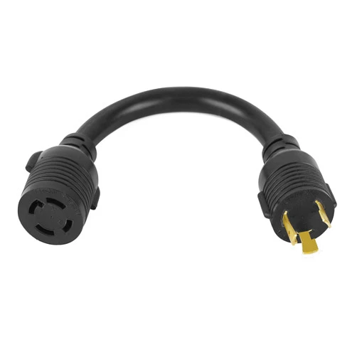 Shivpiin XUANHUA 3 Prong to 4 Prong Dryer EV Charger Adaptor Power Cord, NEMA L6-30P to L14-30R Adapter Connector,30 Amp,240V,1 FT
