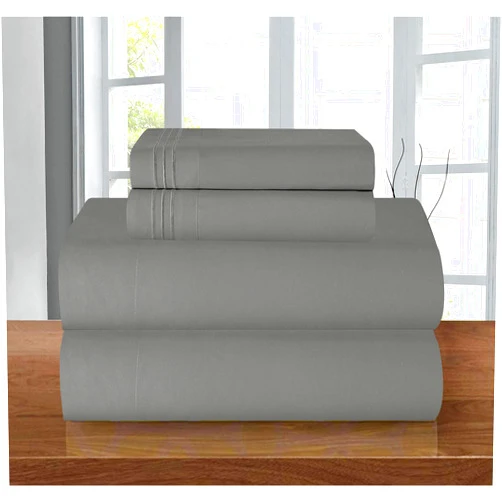 Elegant Comfort Luxury 1500 Premium Hotel Quality Microfiber 4-Piece Sheet Set - Wrinkle Resistant, All Around Elastic Fitted Sheet, Deep Pocket up to 16