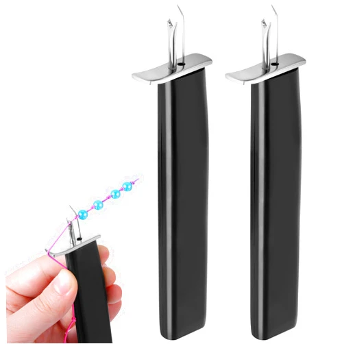 simarro 2 Pcs Jewelry Bead Knotting Tool, Jewelry Looper Tool for Create The Secure Knots, Essential Knotting Tool for DIY Necklace Bracelet Pearl Beading Jewelry Making