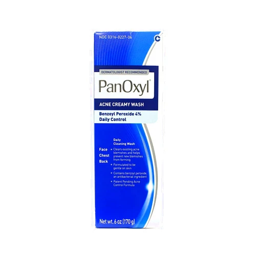 PanOxyl Acne Creamy Wash, 4% Benzoyl Peroxide (Pack of 2)