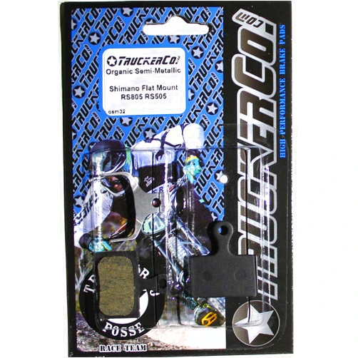 Truckerco Organic Semi-Metallic disc Brake Pads Compatable with Shimano Flat Mount Road Dura Ace, Ultegra, 105, RS805, RS505, R9170 Replaces: L02A L04C K02S K04S