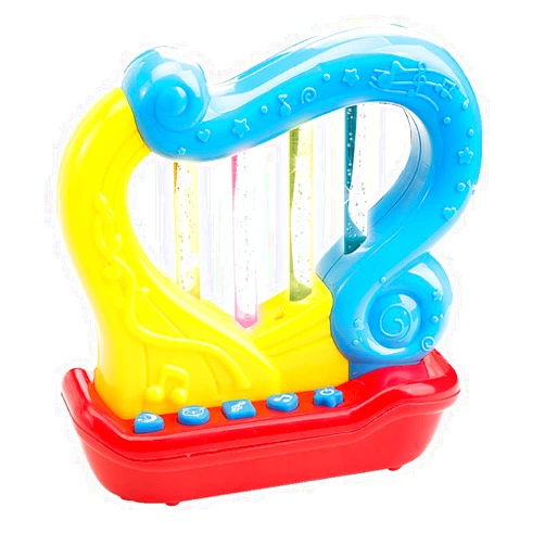 WEofferwhatYOUwant Portable First Harp Musical Instrument - Educational Toy for Children Learning and Entertainment