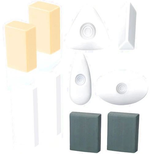 Outus 10 Pieces Drawing Art Erasers, Includes Pencil Erasers, Grey Kneaded Eraser, White Foam Eraser, Multi-Shape Pencil Painting Erasers Cube Eraser With Grip for Art Sketching Drafting Supplies