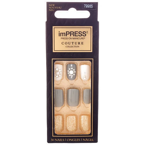 Kiss Impress Press-on Manicure One-Step Gel Nails - Couture Collection - Sassy Queen (Pack of 1)
