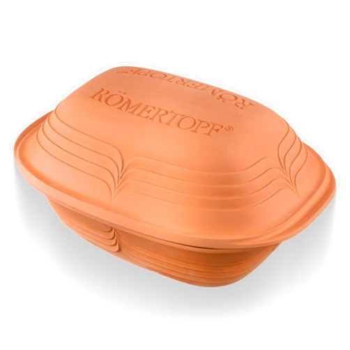 Romertopf Römertopf Clay Roaster | Modern Look | Non-Stick Dutch Oven | Healthy Clay Pot Cooking | Clay Baker | Versatile Cooking Vessel - 3.2 qt (3 liters) For up to 4 People