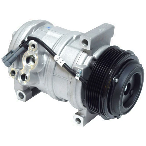 CM COMPRESSOR 10SE18F A/C Compressor With 6 Groove Clutch 12V - Silver, Durable Aluminum Construction, Fully Tested, 1-Year Warranty - Automotive Air Conditioning Compressor
