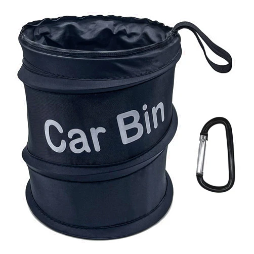 Ccvivian Portable Car Trash Can, Foldable Pop-up Car Trash Bag, Collapsible Garbage Holder Container Waste Basket Rubbish Bin for Car/Truck/SUV/Minivan