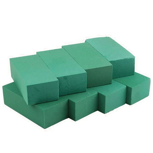 Nirvikalpa 3Pcs Floral Foam Blocks Each (8.85”L x 4.1”Wx 2.75”H) Green Wet & Dry Flower Foam for Fresh & Artificial Flower Arrangements, DIY Crafts, Arts, Weddings, Birthdays and Garden Decorations