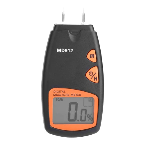 Huaer2020 MD912 Digital Wood Moisture Meter 2 Pin Detector Timber Hygrometer Humidity Tester 2% - 70% RH