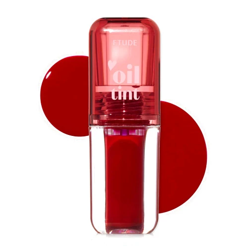 ETUDE Dear Darling Oil Tint #2 Plum Berry 4.2g | High Moisturizing and Strong Hydrating Lip Oil/Lip Gloss | Smooth and Moist Lips | Non-Sticky Lip Oil Tint For Dry Lips | K-beauty