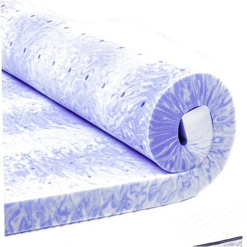 PERLECARE 2 Inch Memory Foam Mattress Topper Queen, Cooling Gel Infused Mattress Pad, Ventilated Bed Topper for Pressure Relief Back Pain, CertiPUR-US Certified
