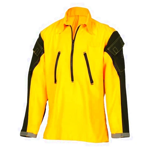 COAXSHER BetaX Wildland Fire Shirt XL Regular, Yellow/Navy with Mil-Spec Wrist Straps