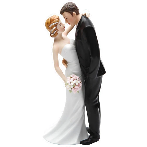 Cosmos Gifts 33266 Ceramic Wedding Couple Figurine, 7-Inch