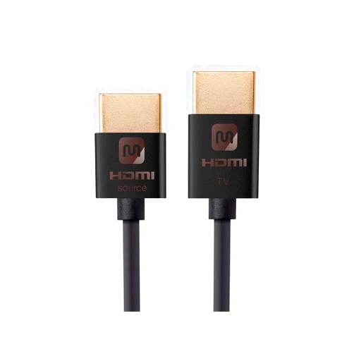 Monoprice 114196 HDMI High Speed Active Cable - 15 Feet - Black, 4K@60Hz, 18Gbps, HDR, 36AWG, YUV 4:4:4 - Ultra Slim Active Series