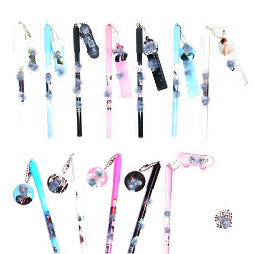 HJYZY Gel Pens Kpop BT.$ Bangt$an Ballpoint Pen High-End Series Pens for Journaling Note Taking for Army Gifts BT.$ Stickers 32 pcs