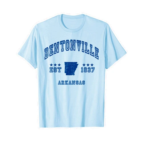 Retro Bentonville Arkansas AR Souvenirs Tee Retro Bentonville Arkansas AR Souvenir Throwback Navy T-Shirt