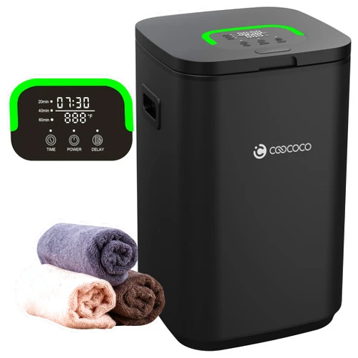 CooCoCo Towel Warmer, 23L Large Hot Towel Heater Bucket for Bathroom, Blanket Warmer with Child Lock and Timer, LED Display, Delay Time Up to 24 Hours, Christmas House Warming Gifts for Women, Men