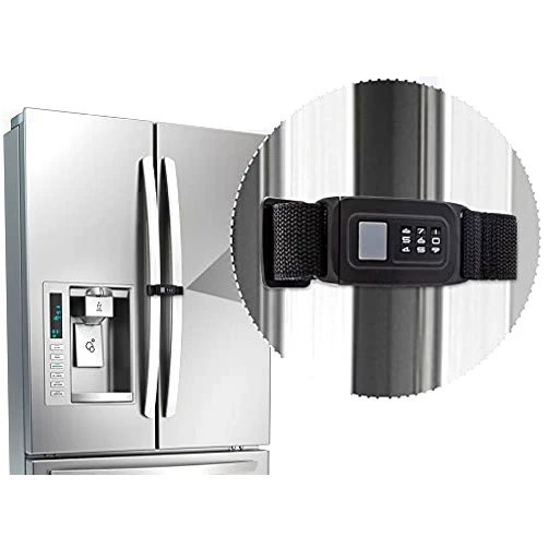 Veronica Child Safety Refrigerator Door Lock Multi-Functional French-Door Fridge and Cabinet Locks Multi Use Baby Kids Cabinets Latches (Long)