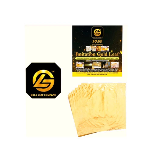 FGLC Italian Gold Leaf 25 Leaf Sheets (6�6inches) Gold Leaf for use in tanjore Painting, Mysore Painting, Art and Crafts Decoration, etc