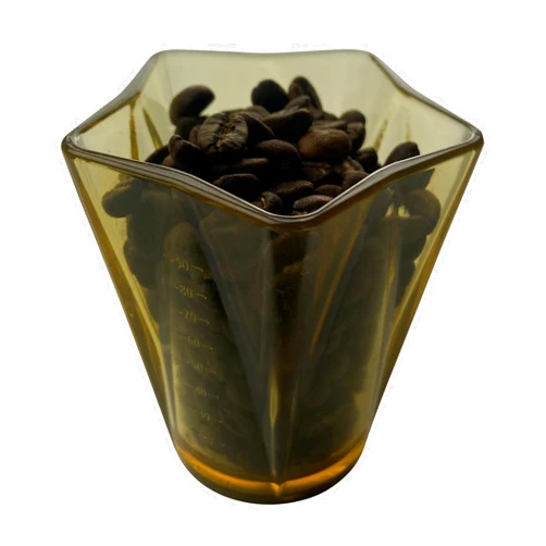 Rattleware Amber 5 Spouted Plastic Espresso Measuring Pitcher - Versatile and Durable for Kitchen and Laboratory Use - Stackable and Dishwasher-Safe