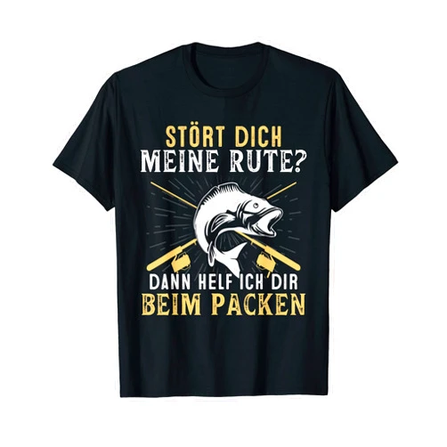 Fischer Tshirt Männer Rute Angeln Kinder Angler Fisherman Gift Night Fishing T-Shirt