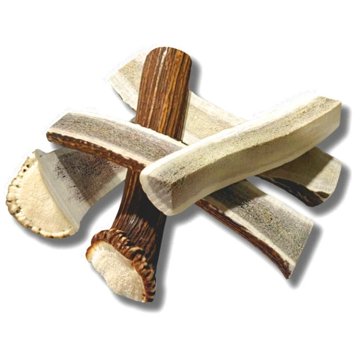 WhiteTail Naturals - Premium Split Elk Antlers for Dogs - (1 Pound Pack) - Organic Dog Chews - Naturally Shed Antler Dog Bones - Long Lasting, Crafted in USA