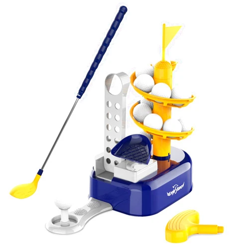 EagleStone Kids Golf Toys Set Outdoor Lawn Sport Toy with 15pcs Training Golf Balls & Clubs Equipment, Indoor Exercise Game, Portable Outside Yard Active Gifts for 3 4 5 6 7 8 Year Olds Boys Girls