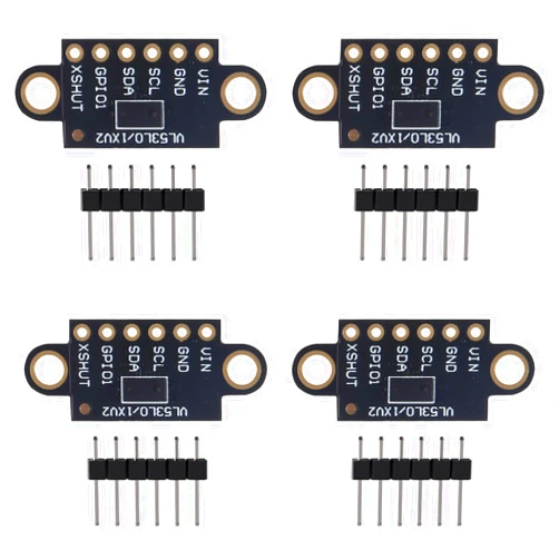 DWEII VL53L0X Time-of-Flight Flight Distance Measurement Sensor Breakout VL53L0X ToF Laser Range Finder Pack of 4