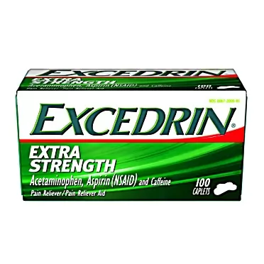 Excedrin Extra Strength Pain Relief Caplets – Headache Relief – 100 Count